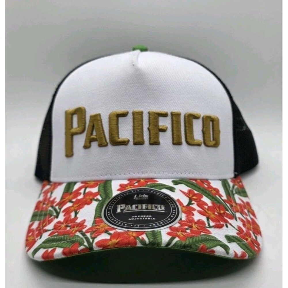 Pacifico Beer Rope Floral Golfer Snapback Adjustable Hat Lids Exclusive New